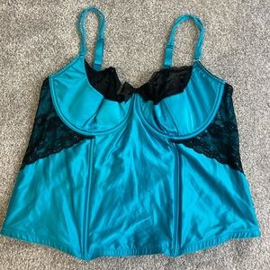 Cacique 22/24 quarter cup bustier adjustable strap